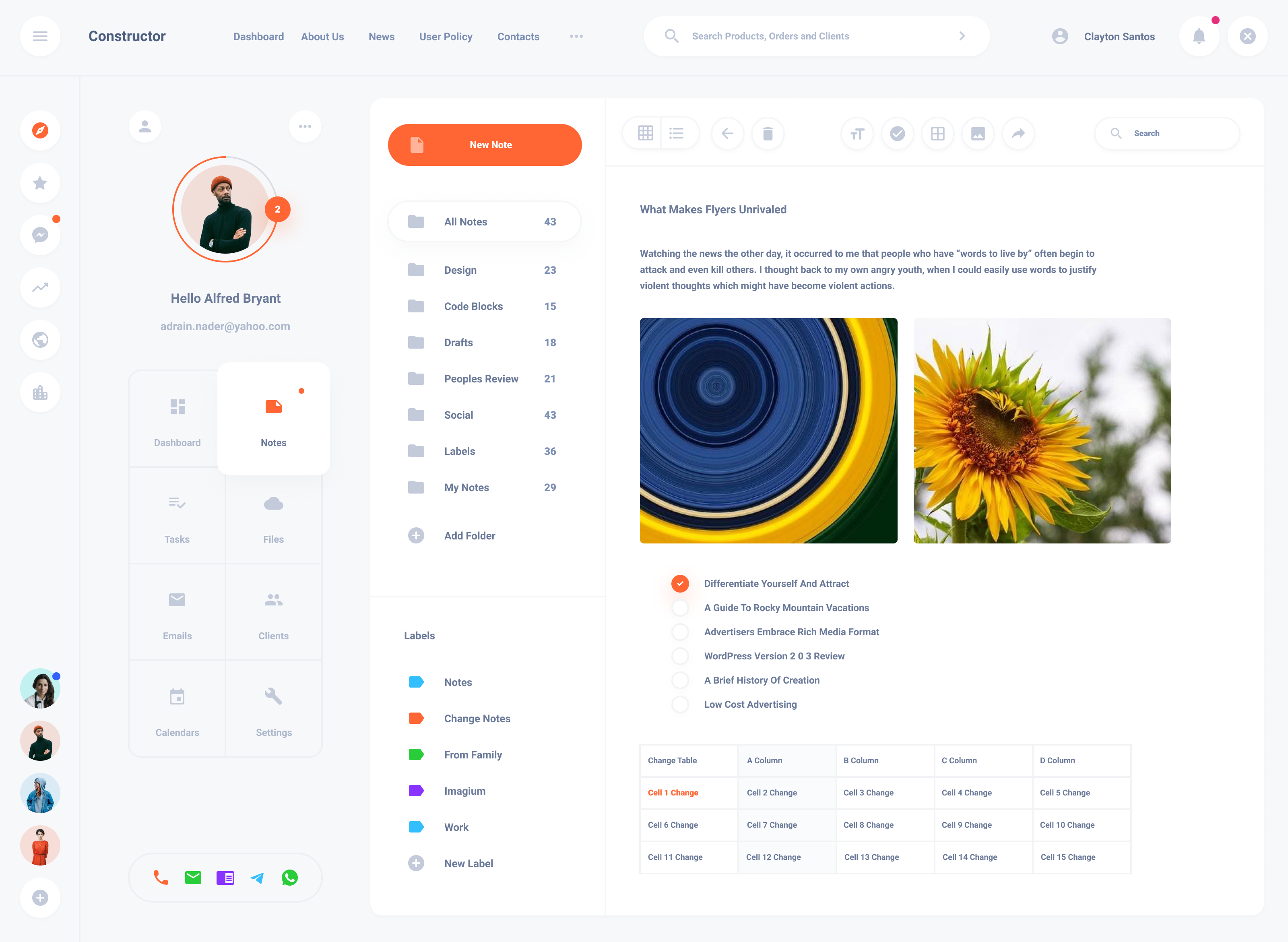 Notes Dashboard